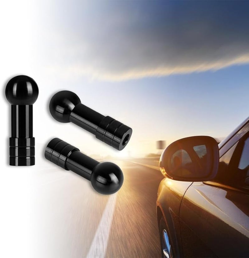 1 4 Inch Thread to 17mm Ball Adapter for Car Phone Holder Stand Black - Image 2